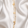 Pearl & Disc Double Layer Bracelet