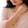 01BR0350(2) Multi-Color Emerald Cut Bracelet