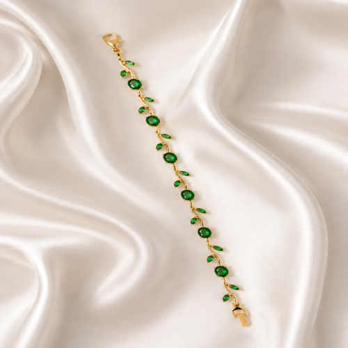 01BR0500 Emerald Vine Bracelet
