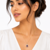 Amethyst Halo Necklace