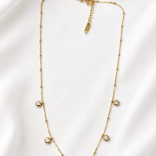 01CH0400 Crystal Station Necklace
