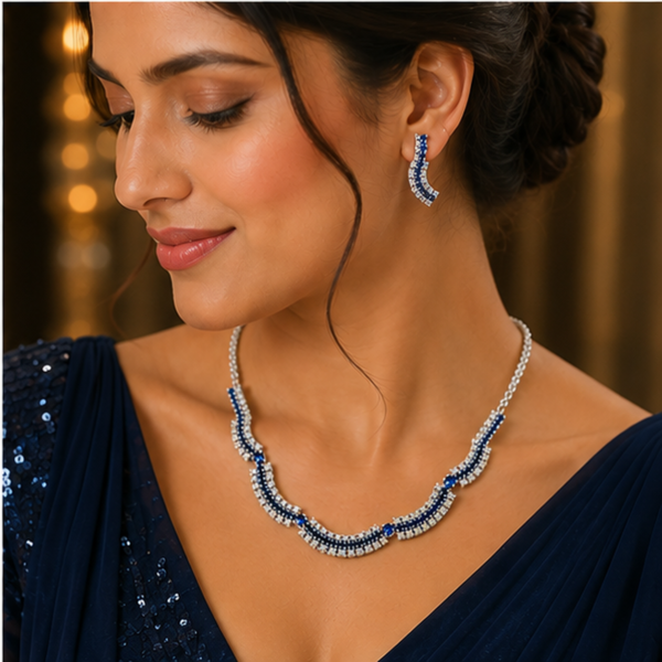 01CS0500(2) Cobalt Wave Crystal Set