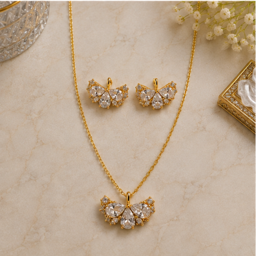 01CS0850 Crystal Butterfly Garden Set