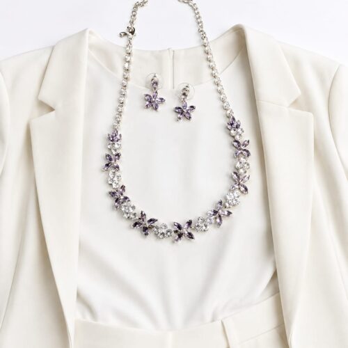 Lavender Blossom Vine Set
