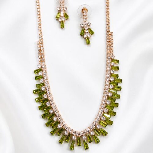 Peridot Baguette Glamour Set