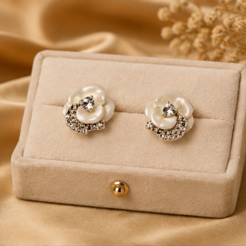 Glossy Petal Blossom Studs