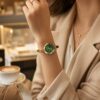 Emerald Dial Bangle Watch