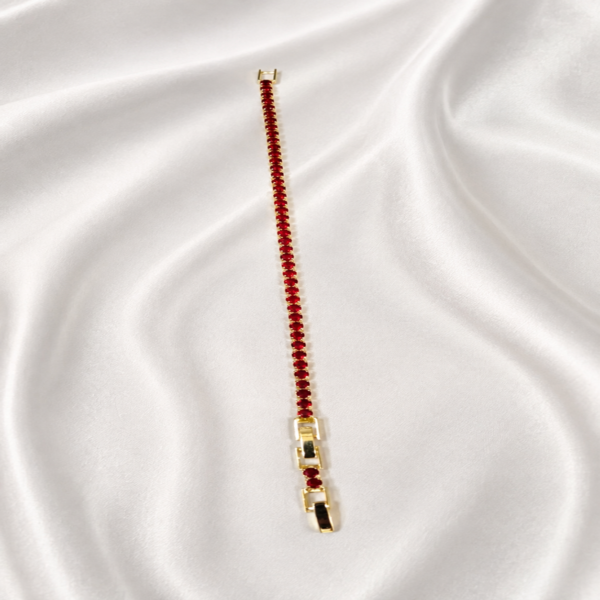 02BR0200 Ruby Red Tennis Bracelet