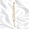 02BR0400 Golden Cube Snake Chain