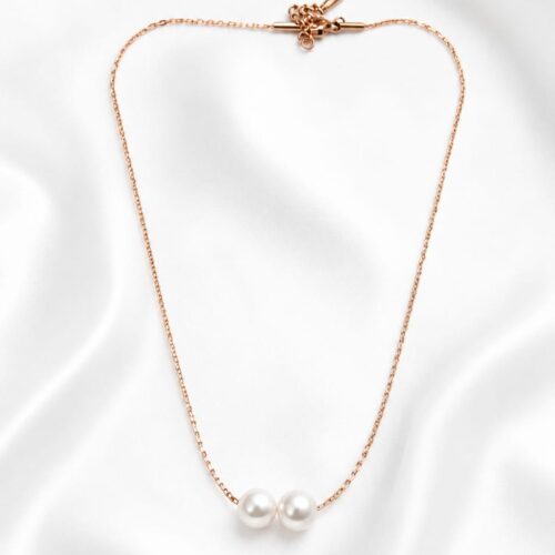 02CH0150 Double Pearl Drop Necklace