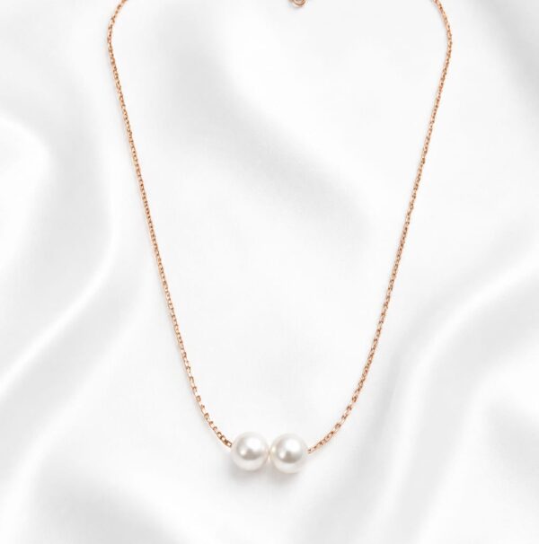 02CH0150 Double Pearl Drop Necklace