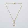 Pink Bow Bunny Pendant Necklace