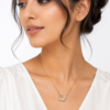 02CH0300(2) Crystal Swan Necklace