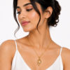 02CH0350(2) Pearl Leaf Necklace