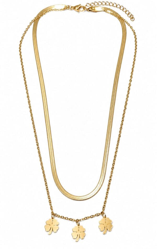 Layered Clover Necklace