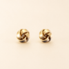 Golden Love Knot Studs