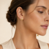 Golden Love Knot Studs