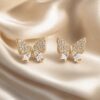 02ST0210 Crystal Butterfly Garden Studs