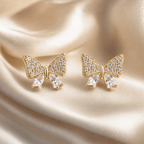 02ST0210 Crystal Butterfly Garden Studs