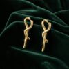 Organic Twisted Ribbon Studs