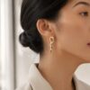 Organic Twisted Ribbon Studs