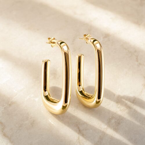 02ST0280 Polished Chunky U-Hoops