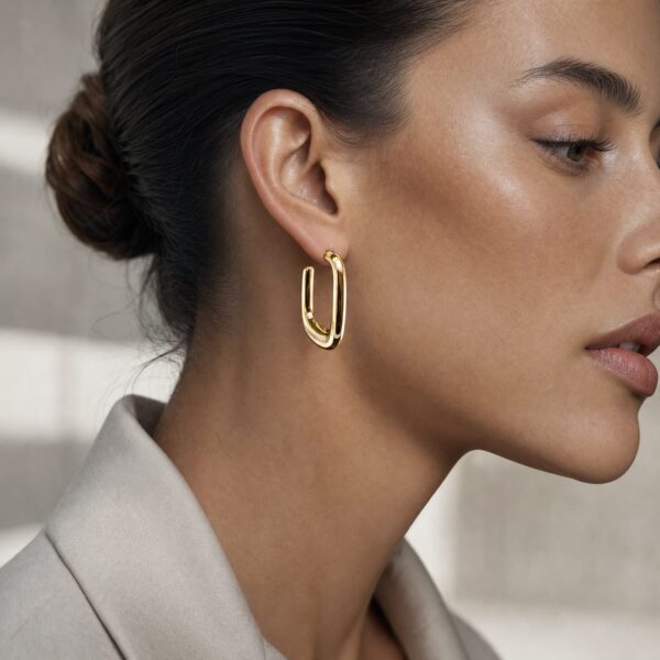 Polished Chunky U-Hoops