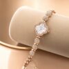 02WAT500 Rose Gold Clover Crystal Watch