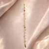 03BR0500 Pink-Purple Jeweled Vine Bracelet