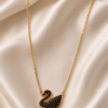 Midnight Swan Necklace