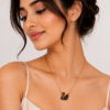 03CH0300(2) Midnight Swan Necklace