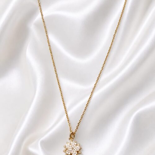 03CH0400 Emerald Bloom Necklace
