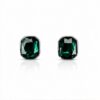 03ST0180 Emerald Cut Bezel Studs