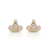 Peach Tiara Cluster Studs