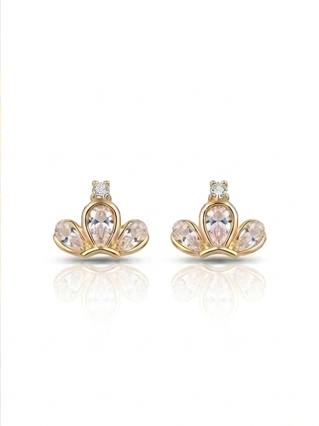 Peach Tiara Cluster Studs