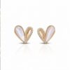 Mother-of-Pearl Split Heart Studs