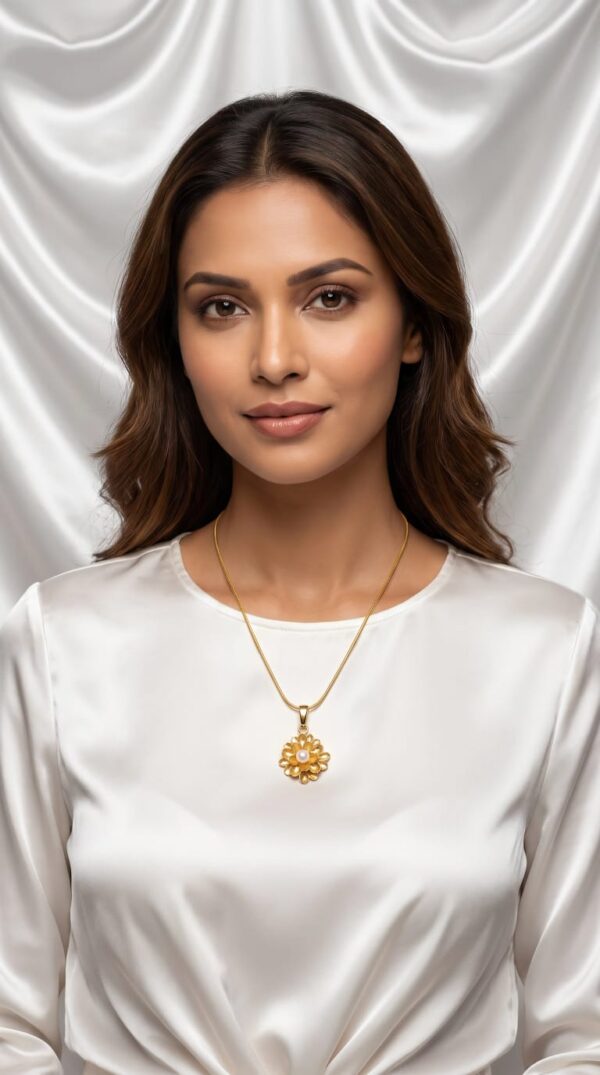 04CH0300(2) Petal Pearl Snake Chain