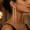 04ST0350(2) Crystal Fringe Tassel Drops