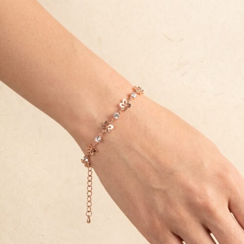 05BR0100(2) Blossom Crystal Charm Bracelet