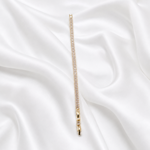 Classic Clear Baguette Tennis Bracelet