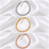 05BR0300 Three-Tone Woven Mesh Bracelet Set