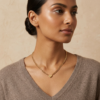 05CH0300(2) Heart Accent Curb Chain Necklace