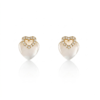 05ST0210 Heart Frame Pearl Drop Earrings
