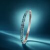 Ocean Blue Crystal Bangle