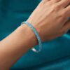 Ocean Blue Crystal Bangle