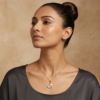 06CH0400(2) Pav? Butterfly Pendant Necklace