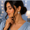 06ST0280(2) Two-Tone Heart Drop Earrings
