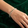 Emerald Alternating Stone Bangle