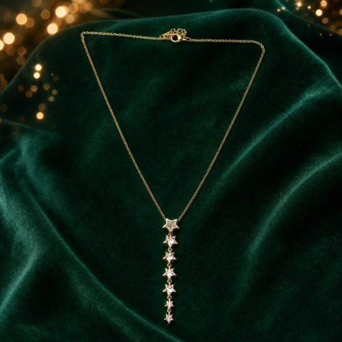 Celestial Star Drop Necklace