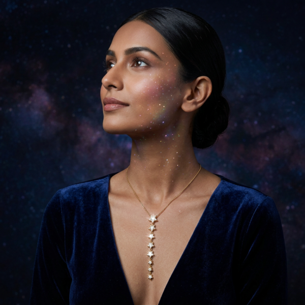 Celestial Star Drop Necklace